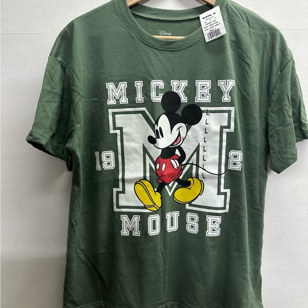 Disney Green Mickey Mouse Kids T-Shirt